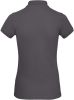 polo orgánico inspire mujer manga corta dark grey vista3