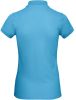 polo orgánico inspire mujer manga corta very turquoise vista3