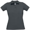 polo safran pure mujer manga corta dark grey vista1