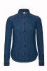 camisa dnm vision mujer manga larga deep blue denim vista1