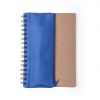 Cuadernos con anillas mosku de cartón ecológico azul con impresión vista 1