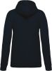 sudadera con capucha de mujer manga larga navy vista3