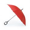 Paraguas clásicos halrum rojo con logo vista 1