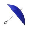 Paraguas clásicos halrum azul con logo vista 1
