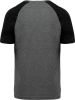 camiseta bicolor triblend de deporte manga corta adulto manga corta gris vista11