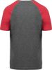 camiseta bicolor triblend de deporte manga corta adulto manga corta gris vista7