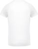 camiseta de deporte cuello de pico hombre manga corta blanco vista3