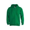 sudadera adulto capucha + cremallera keya swz280 verde vista1