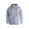 sudadera adulto capucha + cremallera keya swz280 gris vista1