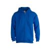 sudadera adulto capucha + cremallera keya swz280 azul vista1