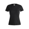 camiseta mujer color keya wcs180 negro vista1