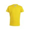 camiseta niño color keya yc150 amarillo vista3