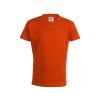 camiseta niño color keya yc150 naranja vista3