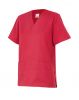 Casacas sanitarias velilla camisola pijama manga corta de algodon rojo coral con impresión vista 1