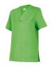 Casacas sanitarias velilla camisola pijama manga corta de algodon verde lima con impresión vista 1