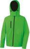 chaqueta softshell tx performance capucha hombre manga larga vivid green/negro vista2