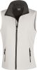 chaleco softshell printable mujer sin mangas blanco/negro vista1