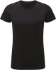 camiseta hd cuello redondo mujer manga corta negro vista1