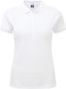 polo stretch mujer manga corta blanco vista1