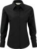 camisa oxford manga larga mujer manga larga negro vista1