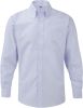 camisa oxford manga larga hombre manga larga oxford blue vista1