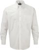 camisa oxford manga larga hombre manga larga blanco vista1