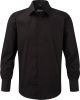 camisa entallada manga larga hombre manga larga negro vista1