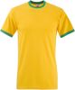 camiseta ringer valueweight manga corta sunflower/kelly green vista1