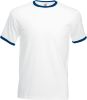 camiseta ringer valueweight manga corta blanco/navy vista1