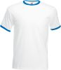 camiseta ringer valueweight manga corta blanco vista1