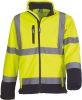 chaqueta softshell alta visibilidad manga larga hi vis yellow/navy vista3