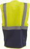 chaleco top cool «management» alta visibilidad sin mangas hi vis yellow/navy vista4