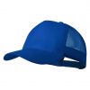 Gorras serigrafiadas clipak de poliéster azul con logo vista 1