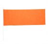 Animación eventos banderín portel de poliéster naranja vista 1