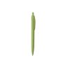 Bolígrafos personalizados wipper de caña de trigo ecológico verde con logo vista 1