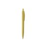 Bolígrafos personalizados wipper de caña de trigo ecológico amarillo con logo vista 1