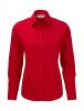 Camisas manga larga russell de mujer 100% algodón manga larga classic red con logo vista 1