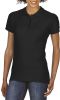 polo sofstyle doble piqué mujer manga corta negro vista1