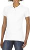 polo sofstyle doble piqué mujer manga corta blanco vista1