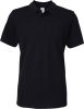 polo sofstyle doble piqué hombre manga corta negro vista1