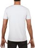 camiseta softstyle cuello de pico hombre manga corta blanco vista3