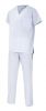 Casacas sanitarias velilla conjunto pijama de algodon blanco vista 1