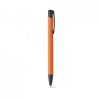 Bolígrafos básicos poppins plus de metal naranja con impresión vista 1