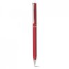 Bolígrafos personalizados lesley metallic de metal rojo con logo vista 1