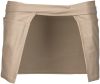 delantal corto algodón beige vista4