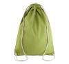 mochila de algodón con cordones lime vista2