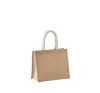 bolsa estilo cesta de tela de yute, modelo mediano natural vista2