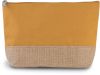 estuche de algodón canvas y yute amarillo vista2