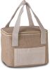 bolsa isotérmica de yute - modelo pequeño natural vista2