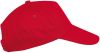 first kids - gorra niños 5 paneles red vista2